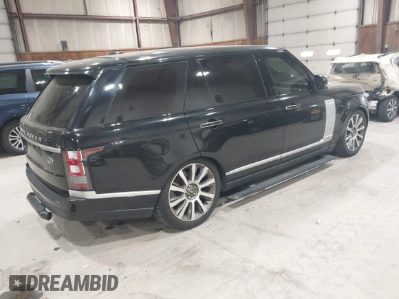 2015 Land Rover Range Rover Autobiography with VIN SALGV3TF2FA198352, listed as a IAAI auction lot 42166457 with 144,894 mi miles and . Bid and sale history available at DreamBid. Image 4.