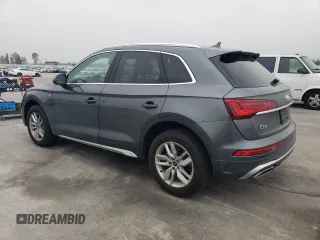 2022 Audi Q5 S line Premium with VIN WA1GAAFY0N2109689, listed as a Copart auction lot 54224605 with 111,964 mi miles and Salvage title. Bid and sale history available at DreamBid. Image 2.