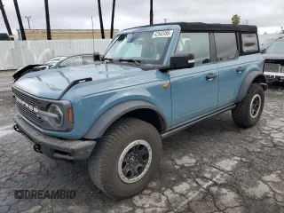 2021 Ford Bronco with VIN 1FMEE5DP4MLA90474, listed as a Copart auction lot 42542495 with 26,674 mi miles and Salvage Title. Bid and sale history available at DreamBid. Image 1.