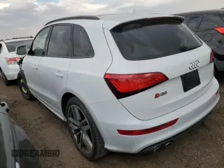 2015 Audi SQ5 Premium Plus with VIN WA1CGAFP6FA120966, listed as a Copart auction lot 68792494 with 117,119 mi miles and Salvage Title. Bid and sale history available at carsss.com. Image 2.