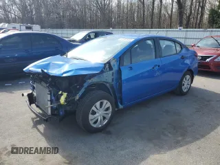 2022 Nissan Versa S with VIN 3N1CN8DV7NL840325, listed as a Copart auction lot 47975055 with 16,084 mi miles and Salvage title. Bid and sale history available at DreamBid. Image 1.