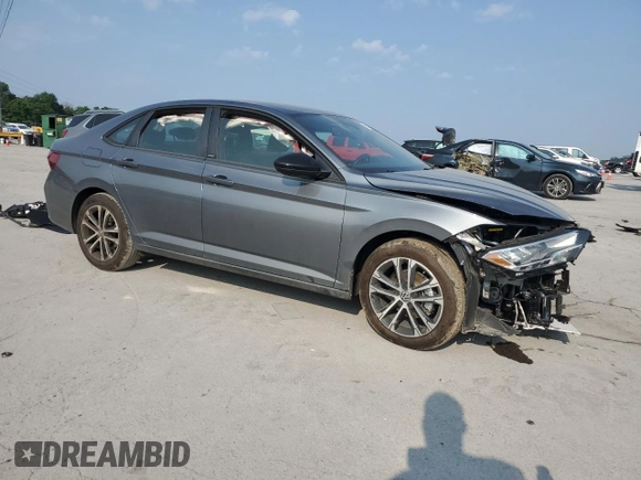 2024 Volkswagen Jetta Sport with VIN 3VWAM7BU8RM064280, listed as a Copart auction lot 59132845 with 4,439 mi miles and Salvage title. Bid and sale history available at DreamBid. Image 4.