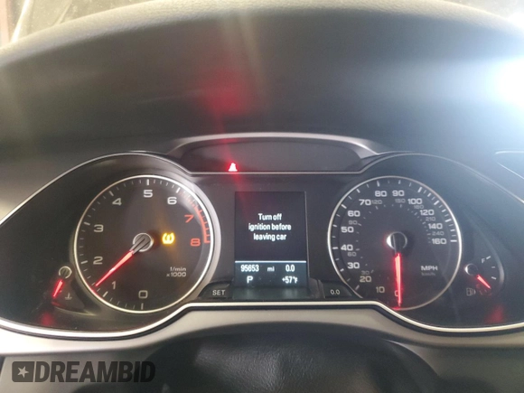 2015 Audi A4 2.0T Prestige with VIN WAUKFAFL1FN014898, listed as a Copart auction lot 48691205 with 95,653 mi miles and Clean Title. Bid and sale history available at carsss.com. Image 9.