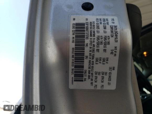 2002 Chrysler PT Cruiser Limited z VIN 3C8FY68B02T373703, wystawiony jako Copart lot #58559905 z przebiegiem 133 681 mil mil oraz Szkoda całkowita • Salvage title. Historia ofert i sprzedaży dostępna na DreamBid. Obrazek 12.