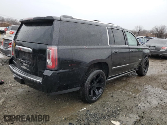 2015 GMC Yukon XL Denali with VIN 1GKS2JKJ9FR233432, listed as a Copart auction lot 47565685 with 206,716 mi miles and Salvage Title. Bid and sale history available at carsss.com. Image 3.