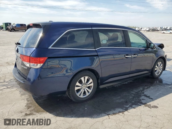 2014 Honda Odyssey EX-L with VIN 5FNRL5H65EB002081, listed as a Copart auction lot 53695675 with 138,769 mi miles and Salvage Title. Bid and sale history available at carsss.com. Image 3.