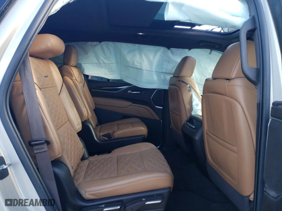 2022 Cadillac Escalade Premium Luxury with VIN 1GYS3CKL1NR172334, listed as a Copart auction lot 87058984 with 0 mi miles and Salvage Title. Bid and sale history available at carsss.com. Image 11.