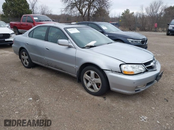 2003 Acura TL Type S with VIN 19UUA56823A038628, listed as a IAAI auction lot 41867737 with 210,176 mi miles. Bid and sale history available at carsss.com. Image 1.