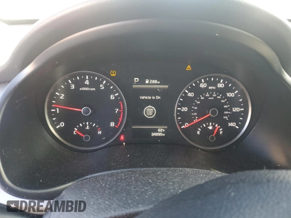 2022 Kia Rio S with VIN 3KPA24AD0NE458434, listed as a Copart auction lot 48639305 with 34,895 mi miles and Non Repairable. Bid and sale history available at carsss.com. Image 9.