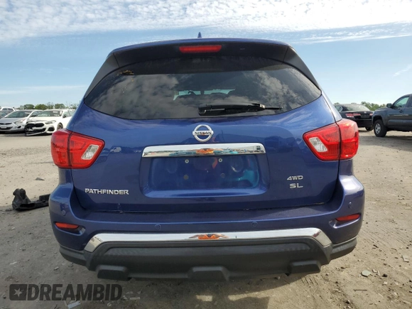 2019 Nissan Pathfinder S with VIN 5N1DR2MM8KC647517, listed as a Copart auction lot 56204075 with 82,956 mi miles and Salvage title. Bid and sale history available at DreamBid. Image 6.