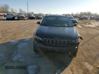 2019 Jeep Cherokee Trailhawk Elite with VIN 1C4PJMBX2KD227246, listed as a Copart auction lot 87815615 with 88,636 mi miles and Salvage Title. Bid and sale history available at carsss.com. Image 14.