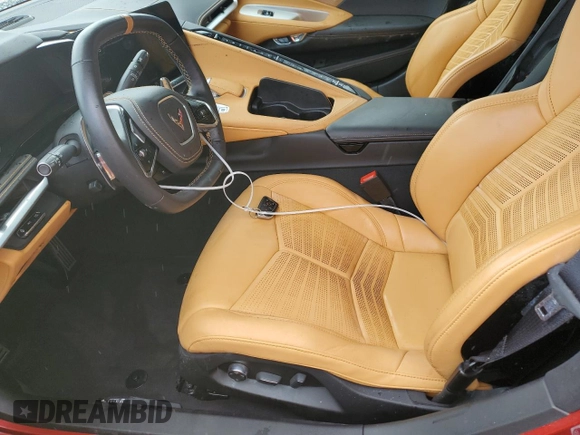 2021 Chevrolet Corvette 3LT with VIN 1G1YC2D43M5124610, listed as a Copart auction lot 73884544 with 0 mi miles and Salvage Title. Bid and sale history available at carsss.com. Image 7.