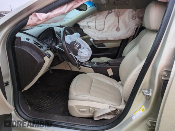 2014 Buick Regal Premium I with VIN 2G4GN5EX0E9312735, listed as a Copart auction lot 53608515 with 144,876 mi miles and Salvage title. Bid and sale history available at DreamBid. Image 7.