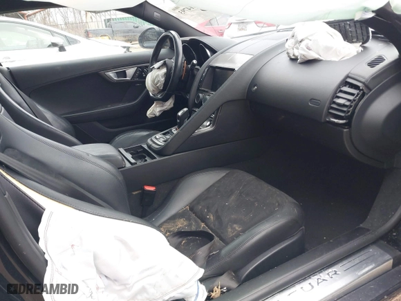 2016 Jaguar F-TYPE V6 S with VIN SAJWA6BU8G8K24088, listed as a IAAI auction lot 41614793 with 80,675 mi miles. Bid and sale history available at carsss.com. Image 5.