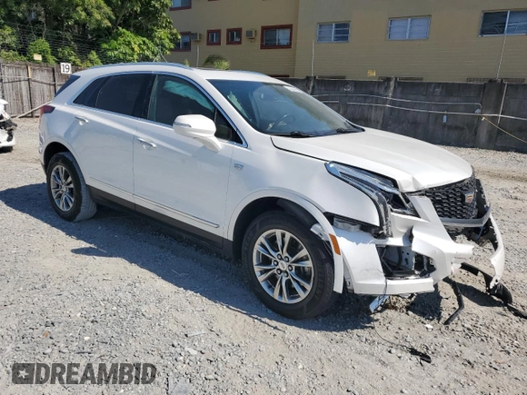 2020 Cadillac XT5 Premium Luxury FWD with VIN 1GYKNCRSXLZ140163, listed as a Copart auction lot 53324925 with 86,643 mi miles and Non repairable. Bid and sale history available at DreamBid. Image 4.