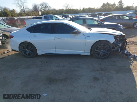 2021 Acura TLX w/A-Spec Package with VIN 19UUB6F50MA007713, listed as a IAAI auction lot 41864738 with 52,270 mi miles. Bid and sale history available at carsss.com. Image 13.