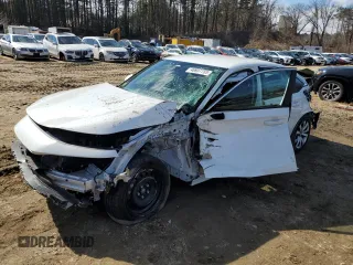 2025 Honda Civic Sedan LX with VIN 2HGFE2F2XSH523493, listed as a Copart auction lot 46937755 with 10,134 mi miles and Salvage Title. Bid and sale history available at carsss.com. Image 1.