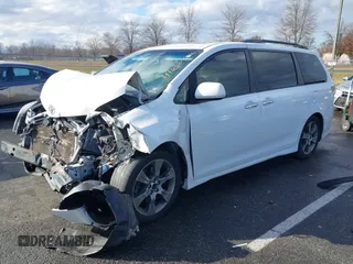 2014 Toyota Sienna SE with VIN 5TDXK3DC1ES422510, listed as a IAAI auction lot 41030376 with Not Provided miles and . Bid and sale history available at DreamBid. Image 2.