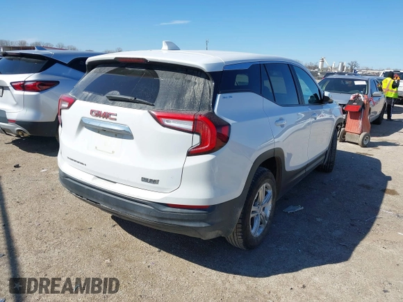 2022 GMC Terrain SLE with VIN 3GKALMEV1NL289914, listed as a IAAI auction lot 41694481 with 60,369 mi miles. Bid and sale history available at carsss.com. Image 4.