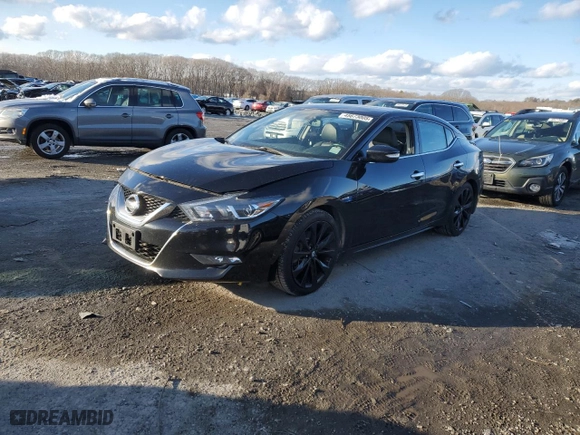 2017 Nissan Maxima SV with VIN 1N4AA6AP9HC421439, listed as a Copart auction lot 45673005 with 118,260 mi miles and Salvage Title. Bid and sale history available at carsss.com. Image 1.