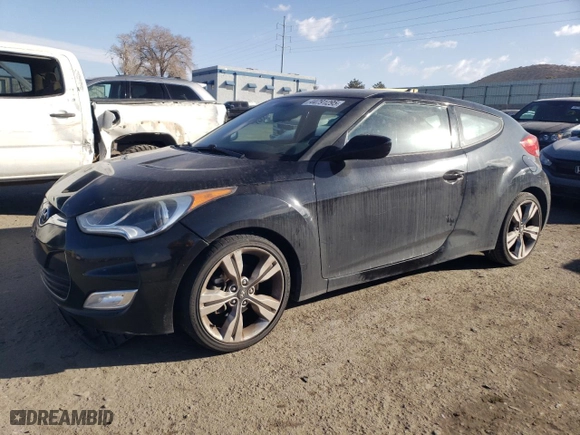 2014 Hyundai Veloster with VIN KMHTC6AD7EU191601, listed as a Copart auction lot 44791295 with 80,501 mi miles and Salvage Title. Bid and sale history available at carsss.com. Image 1.