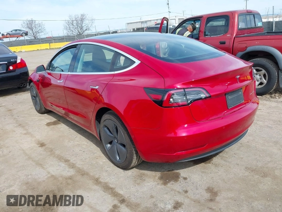 2020 Tesla Model 3 Long Range with VIN 5YJ3E1EB6LF649824, listed as a IAAI auction lot 41766020 with 71,230 mi miles. Bid and sale history available at carsss.com. Image 3.