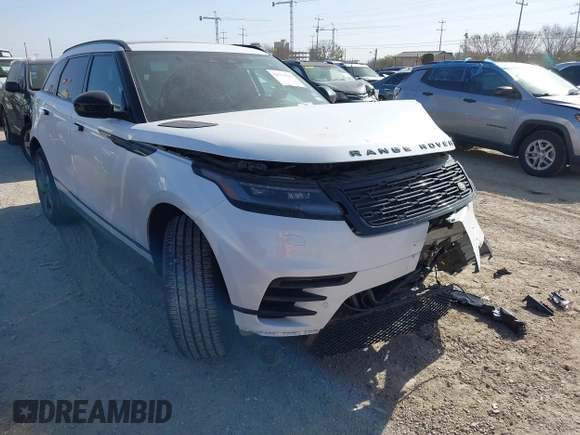 2025 Land Rover Range Rover Velar Dynamic SE with VIN SALYL2EX9SA398102, listed as a IAAI auction lot 41733681 with 13,205 mi miles and . Bid and sale history available at DreamBid. Image 1.