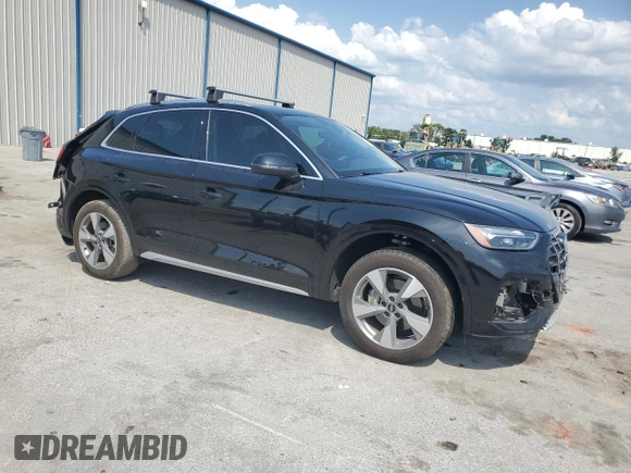 2023 Audi Q5 Premium Plus with VIN WA1BBAFY1P2004265, listed as a Copart auction lot 56479045 with 25,386 mi miles and Salvage title. Bid and sale history available at DreamBid. Image 4.