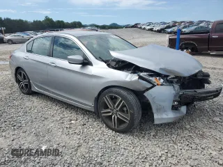 2016 Honda Accord Sport with VIN 1HGCR2F5XGA065526, listed as a Copart auction lot 58016535 with 79,328 mi miles and Salvage title. Bid and sale history available at DreamBid. Image 4.