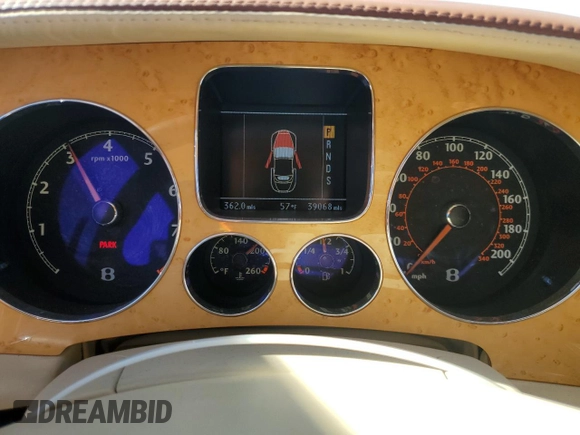 2008 Bentley Continental GT z VIN SCBDR33W58C054660, wystawiony jako Copart lot #42634355 z przebiegiem 39 068 mil mil oraz Szkoda całkowita • Salvage title. Historia ofert i sprzedaży dostępna na DreamBid. Obrazek 9.