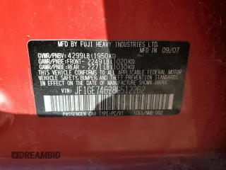 2008 Subaru Impreza WRX с VIN JF1GE74628G512262, выставлен на аукционе Copart как лот 48669455 с пробегом 145 367 миль миль и Чистый • Clean title. История ставок и продаж доступна на DreamBid. Изображение 12.
