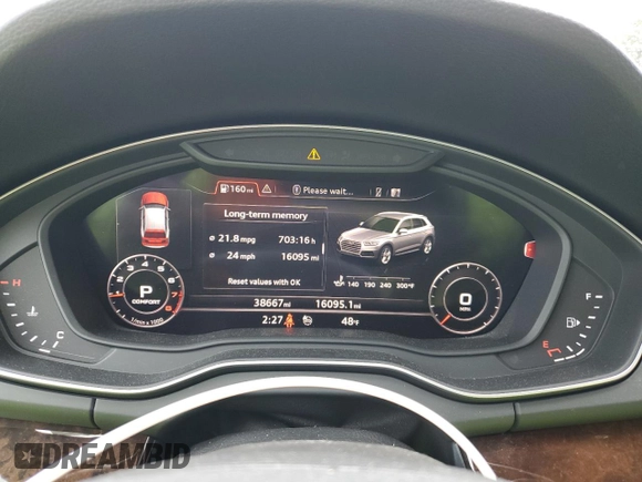2020 Audi Q5 Premium Plus with VIN WA1BNAFY0L2037761, listed as a Copart auction lot 48557125 with 38,667 mi miles and Salvage Title. Bid and sale history available at carsss.com. Image 9.