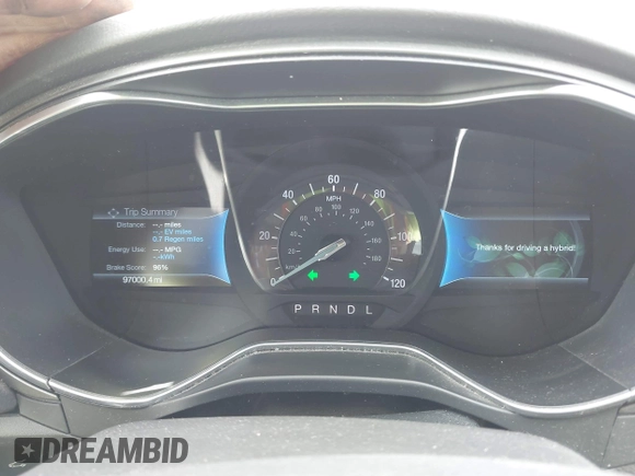 2016 Ford Fusion Titanium with VIN 3FA6P0SU5GR287017, listed as a IAAI auction lot 42316622 with 97,000 mi miles and . Bid and sale history available at DreamBid. Image 7.