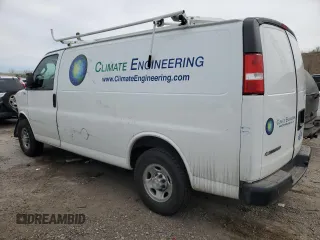 2019 Chevrolet Express Cargo with VIN 1GCWGAFP7K1185578, listed as a Copart auction lot 50901655 with 104,755 mi miles and Salvage title. Bid and sale history available at DreamBid. Image 2.
