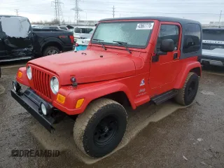 2003 Jeep Wrangler X z VIN 1J4FA39S73P355945, wystawiony jako Copart lot #43667775 z przebiegiem 123 823 mil mil oraz Czysty tytuł • Clean title. Historia ofert i sprzedaży dostępna na DreamBid. Obrazek 1.
