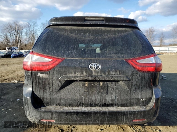 2015 Toyota Sienna LE AAS with VIN 5TDKK3DC7FS663872, listed as a Copart auction lot 88736375 with 166,369 mi miles and Salvage title. Bid and sale history available at DreamBid. Image 6.