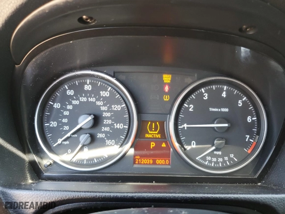 2011 BMW 3 Series 328i with VIN WBAPH5G59BNN59300, listed as a Copart auction lot 47307235 with 212,039 mi miles and Clean Title. Bid and sale history available at carsss.com. Image 9.