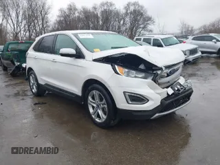 2017 Ford Edge Titanium with VIN 2FMPK4K86HBB43074, listed as a IAAI auction lot 41823238 with 120,889 mi miles. Bid and sale history available at carsss.com. Image 1.