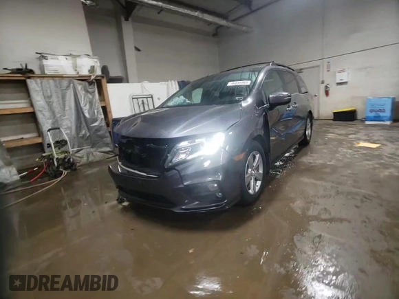2019 Honda Odyssey EX with VIN 5FNRL6H50KB137381, listed as a Copart auction lot 46899985 with 78,407 mi miles and Salvage Title. Bid and sale history available at carsss.com. Image 14.