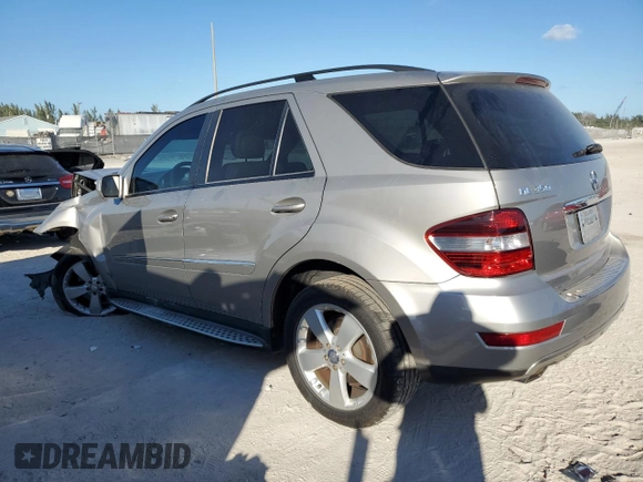 2009 Mercedes-Benz M 3.5L with VIN 4JGBB56E69A519401, listed as a Copart auction lot 44858425 with 136,857 mi miles and Salvage Title. Bid and sale history available at carsss.com. Image 2.