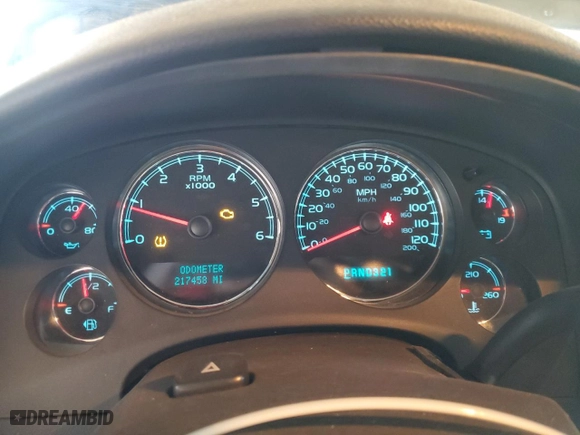 2007 Chevrolet Silverado 1500 LTZ with VIN 2GCFK13Y171691176, listed as a Copart auction lot 79113854 with 217,458 mi miles and Salvage Title. Bid and sale history available at carsss.com. Image 9.