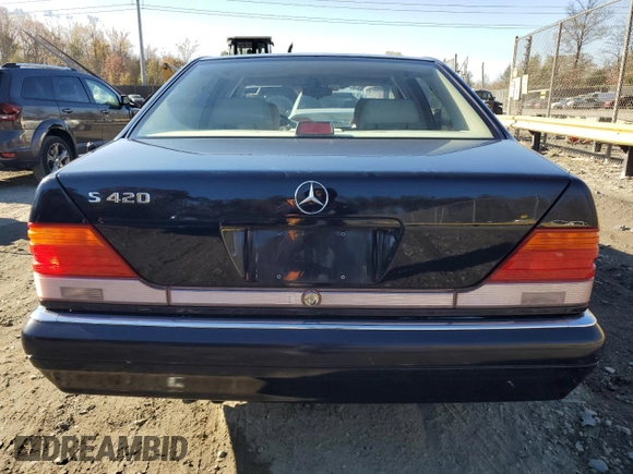 1996 Mercedes-Benz S with VIN WDBGA43E6TA299243, listed as a Copart auction lot 79664294 with 168,356 mi miles and Salvage Title. Bid and sale history available at DreamBid. Image 6.