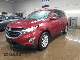 2018 Chevrolet Equinox LT with VIN 3GNAXJEV5JS645125, listed as a Copart auction lot 46608955 with 53,348 mi miles and Salvage Title. Bid and sale history available at carsss.com. Image 1.