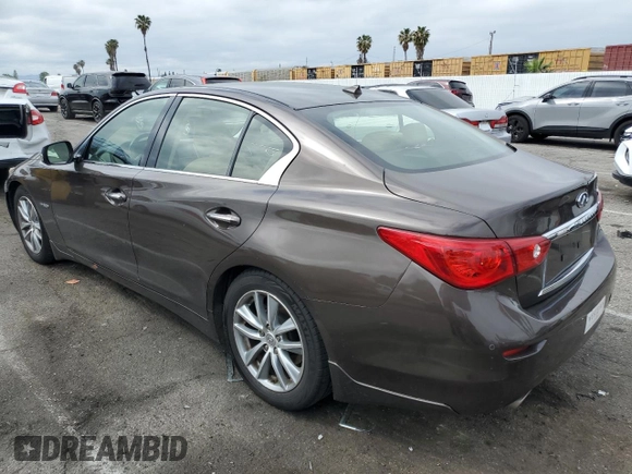 2014 Infiniti Q50 Hybrid Premium с VIN JN1AV7AP0EM691043, выставлен на аукционе Copart как лот 50598135 с пробегом 78 243 миль миль и Списание • Salvage title. История ставок и продаж доступна на DreamBid. Изображение 2.