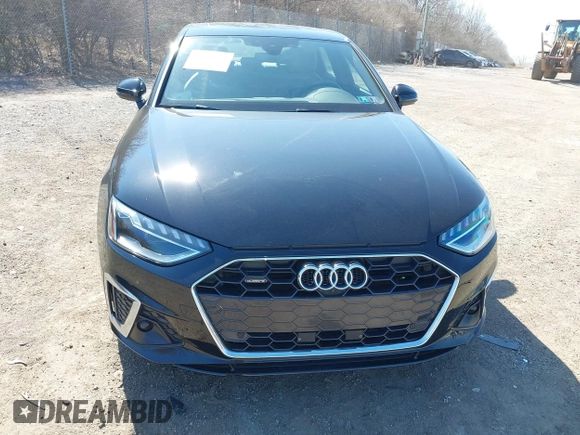 2023 Audi A4 S line Premium Plus with VIN WAUEAAF49PA001586, listed as a IAAI auction lot 41772434 with 30,388 mi miles and . Bid and sale history available at DreamBid. Image 6.