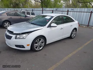 2012 Chevrolet Cruze LTZ with VIN 1G1PH5SC1C7297392, listed as a IAAI auction lot 42100637 with 90,552 mi miles. Bid and sale history available at carsss.com. Image 2.