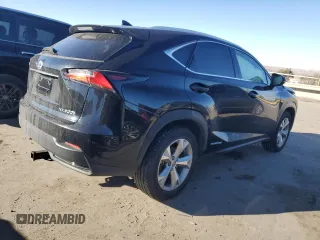 2017 Lexus NX 300h with VIN JTJBJRBZ0H2050903, listed as a Copart auction lot 43366305 with 55,965 mi miles and Salvage Title. Bid and sale history available at DreamBid. Image 3.