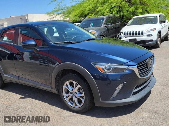 2020 Mazda CX-3 Sport with VIN JM1DKDB76L1465863, listed as a Copart auction lot 55283885 with 180,000 mi miles and Clean Title. Bid and sale history available at carsss.com. Image 1.