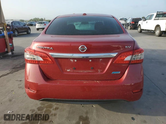 2013 Nissan Sentra FE+ S with VIN 3N1AB7AP2DL621741, listed as a Copart auction lot 65613744 with Not Provided miles and Salvage Title. Bid and sale history available at DreamBid. Image 6.