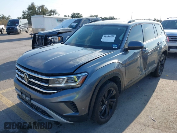 2022 Volkswagen Atlas 3.6L V6 SE w/Technology with VIN 1V2KR2CA5NC507639, listed as a IAAI auction lot 41704779 with 101,267 mi miles. Bid and sale history available at carsss.com. Image 17.